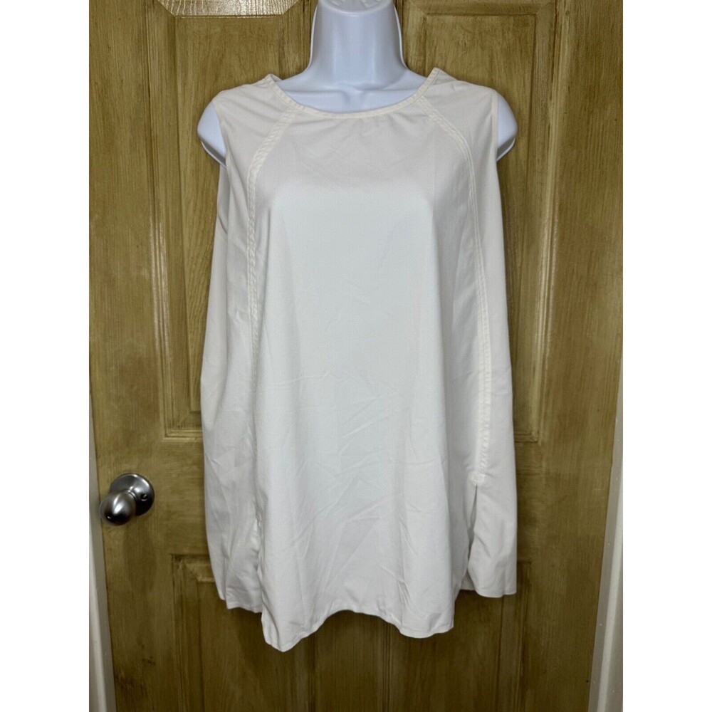 Athleta Zephyr Tank Top Womens Medium White Featherweight Stretch Gym